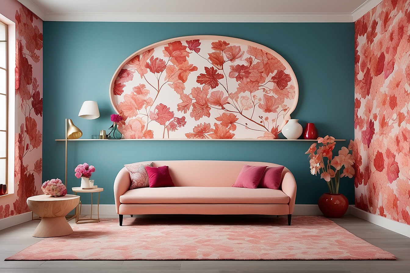 Stylish Statements with Coordinated Floor and Wall Designs : Patterned Perfection