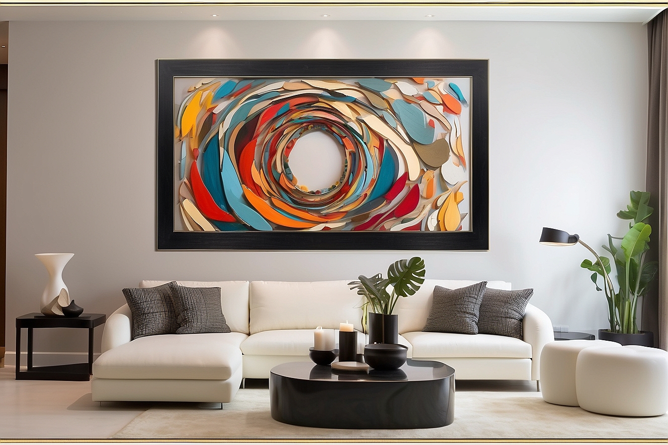 Living Room Marvels: Transforming Spaces with Stylish Oversized Art