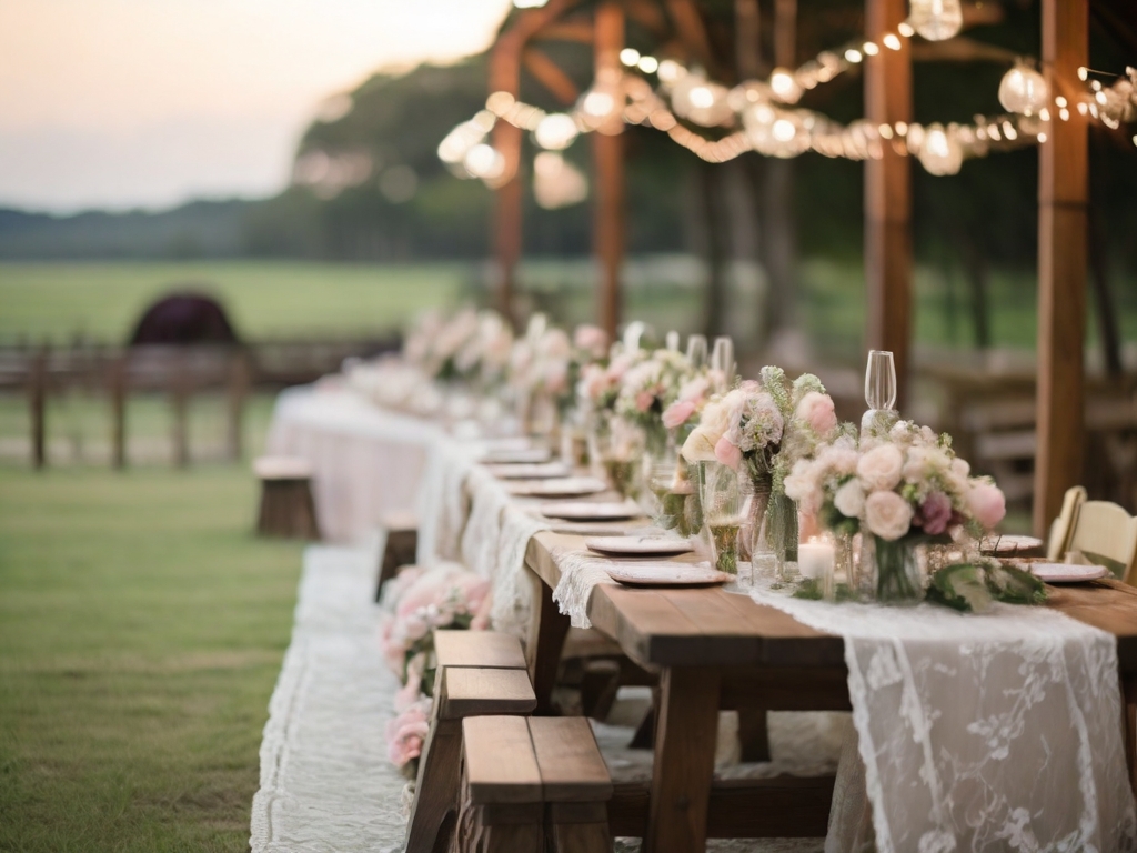 Unveiling the Charm: Picnic Table Perfection for Your Dream Wedding Decor