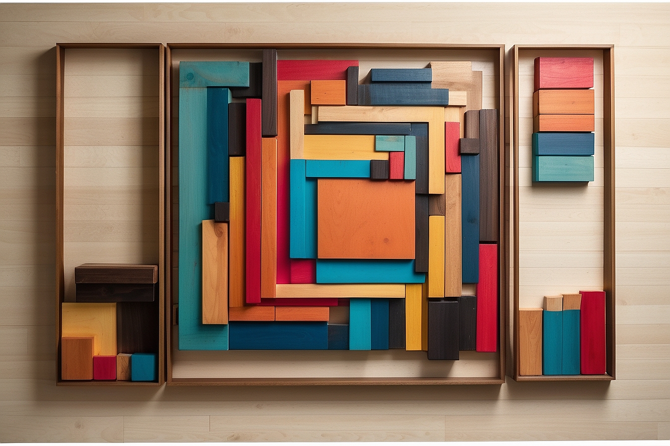 Exploring the Artistry of Square Wall Decor Statements : Wooden Wonders