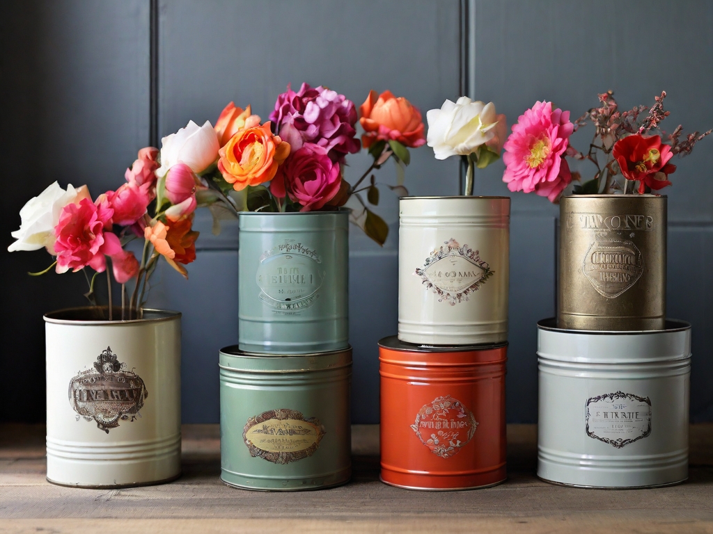 Vintage Vases, Modern Blooms: The Allure of Tin Containers for Flowers